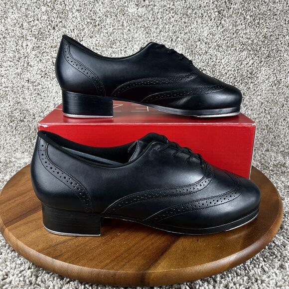 Capezio Roxy Tap Women Size 13 M Professional Dance Shoes Black Leather 960 - Picture 1 of 13